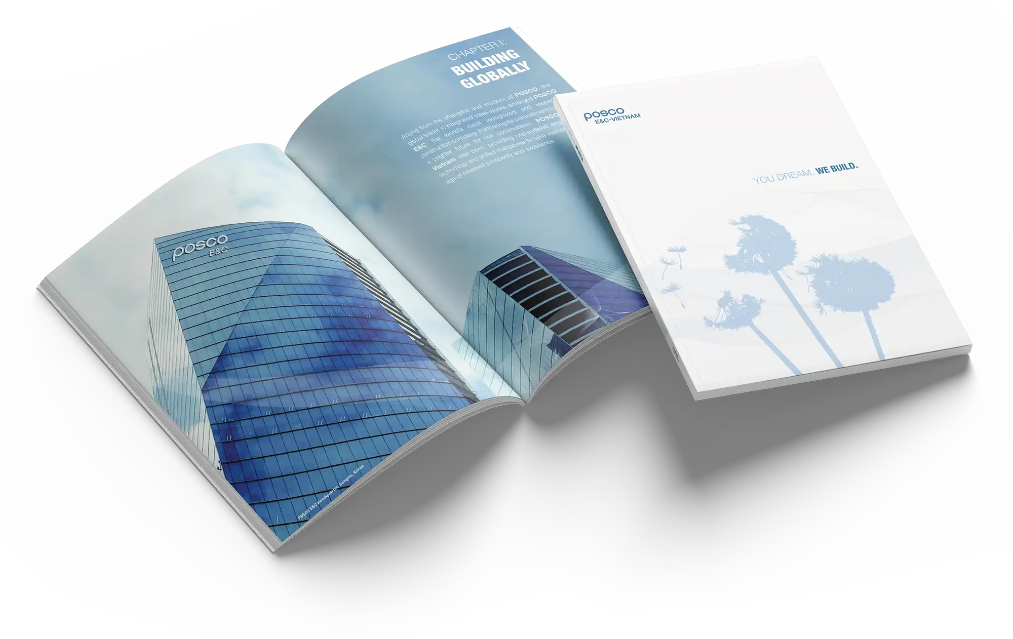POSCO brochure mockup